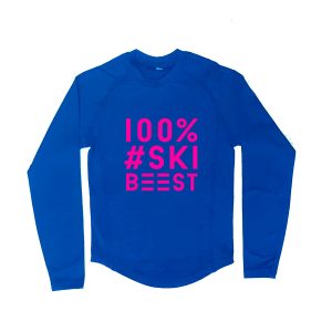 thermo t-shirts light blue ski fluo roze